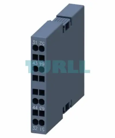 Siemens 3RH2921-2DA11 Lateral Auxiliary Switch, 1 NO + 1 NC, Spring-Loaded Terminals for 3RT2/3RH2 Contactors