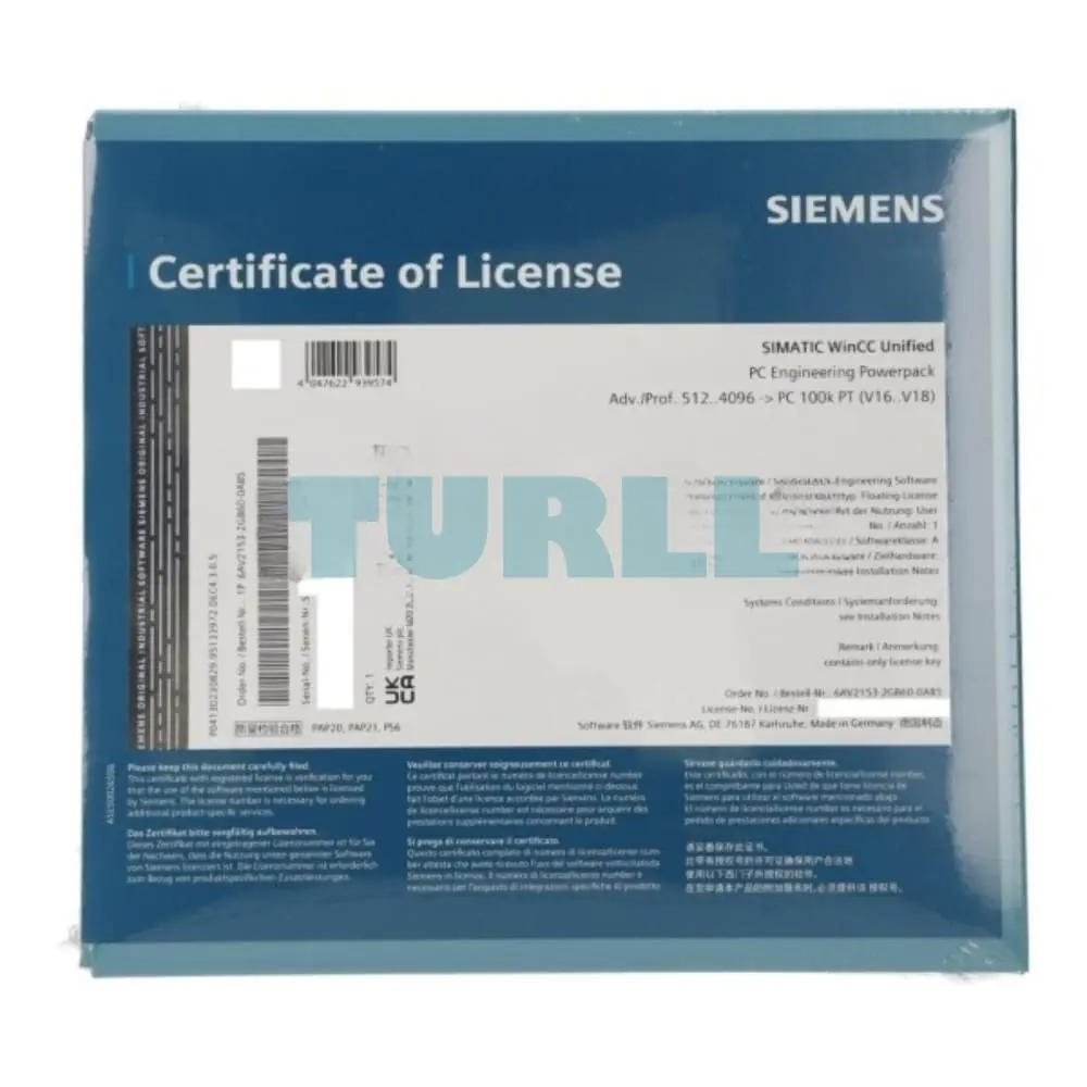 6AV2153-2GB60-0AB5 Siemens WinCC Unified Powerpack 100k Advanced Professional
