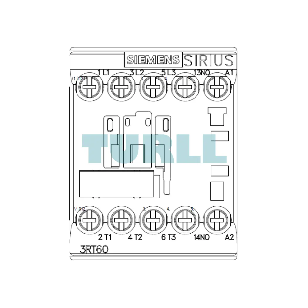 Siemens 3RT6018-1AN21 AC Contactor 220V, 50/60Hz, 3-Pole, 7.5 kW, S00, Screw Terminal