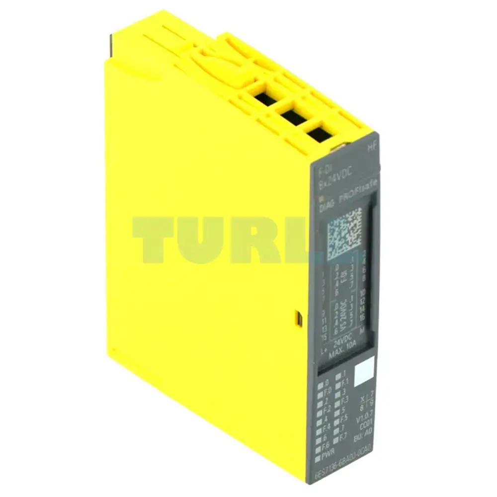 6ES7136-6BA00-0CA0 SIEMENS Exclusive F-DI 8x24V HF Module Original Brand New 2 6ES7136-6BA00-0CA0 SIEMENS F-DI 8x24V HF module
