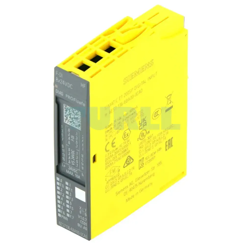6ES7136-6BA00-0CA0 SIEMENS Exclusive F-DI 8x24V HF Module Original Brand New 1 6ES7136-6BA00-0CA0 SIEMENS F-DI 8x24V HF module