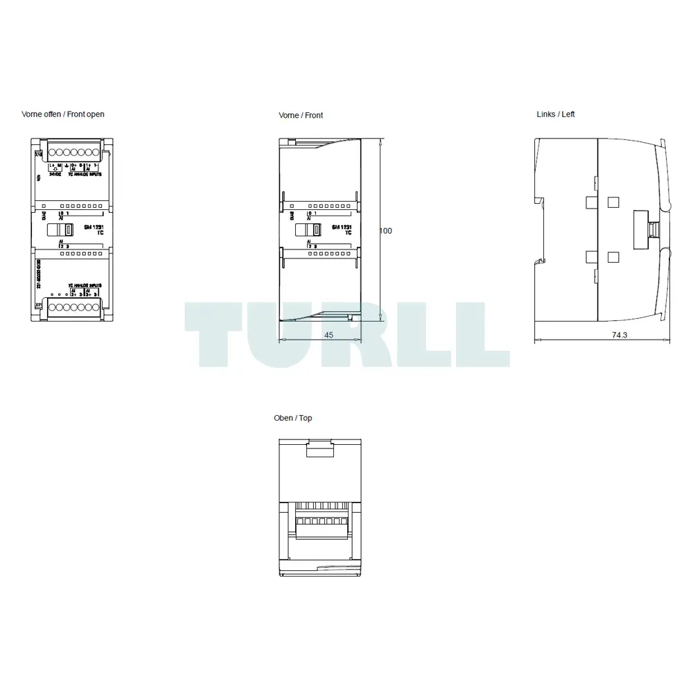 6ES7231-5QD32-0XB0 Siemens SIMATIC S7-1200 Analog Input Original Brand New 4 siemens-6ES7231-5QD32-0XB0-PLC-S7-1200