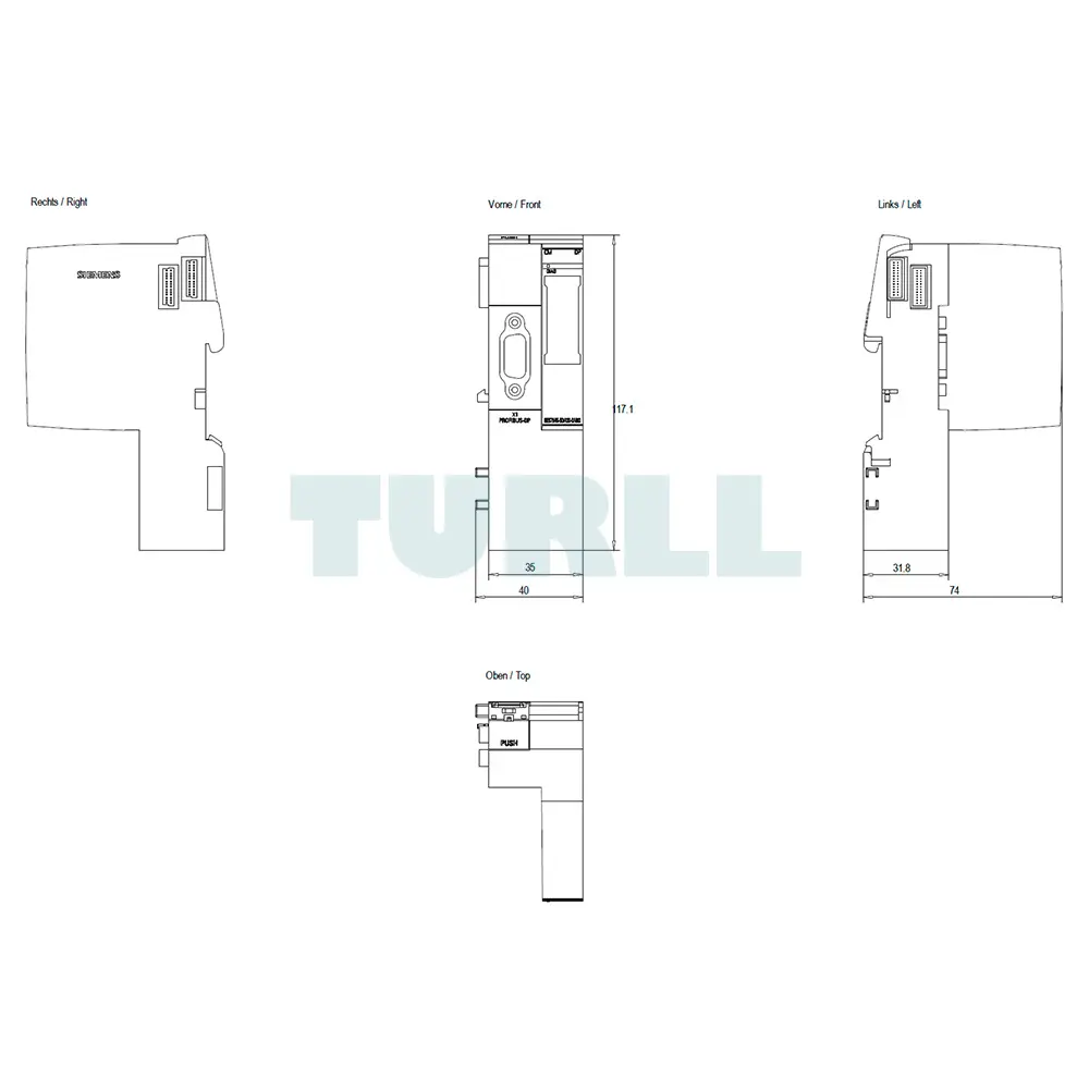 6ES7545-5DA00-0AB0 SIEMENS SIMATIC DP CM PROFIBUS DP for ET 200SP