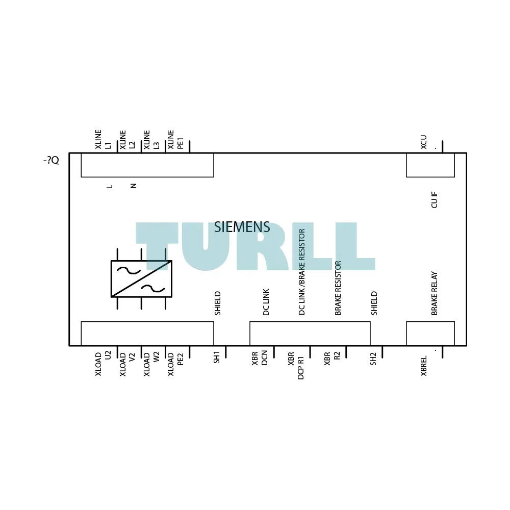 Siemens 6SL3210-1PB15-5UL0 SINAMICS PM240-2 Power Module 0.75kW - 1.1kW