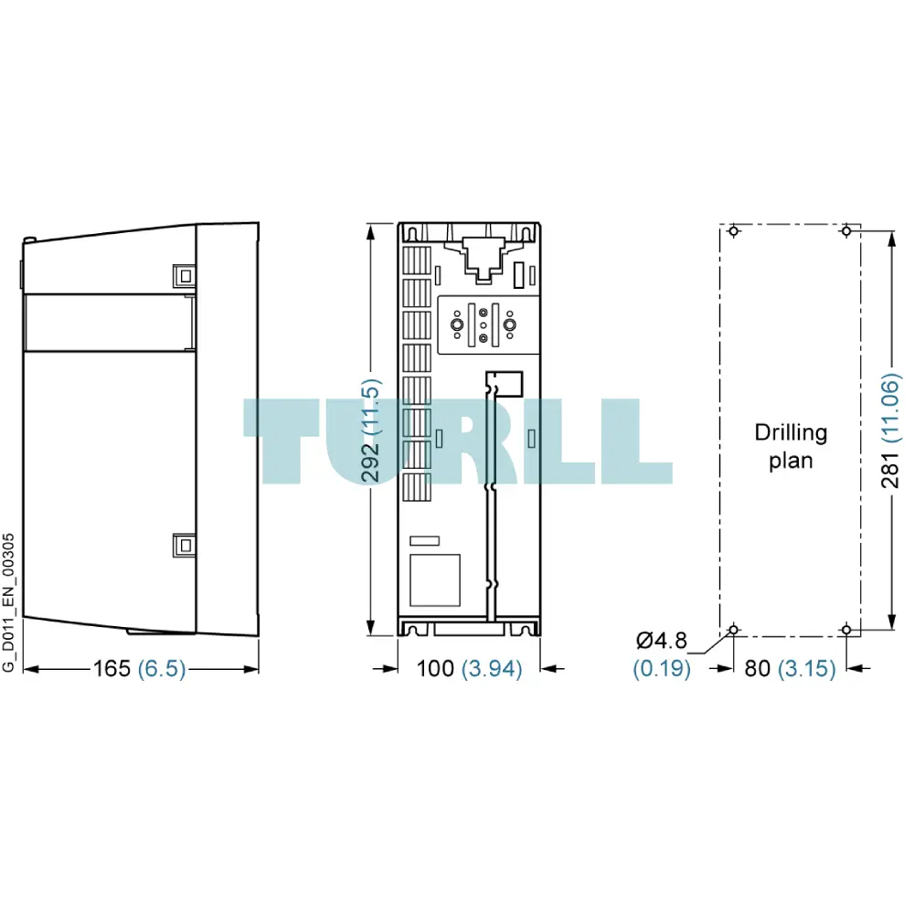 Siemens 6SL3210-1PB21-0AL0 SINAMICS PM240-2 Power Module, 2.2kW, IP20