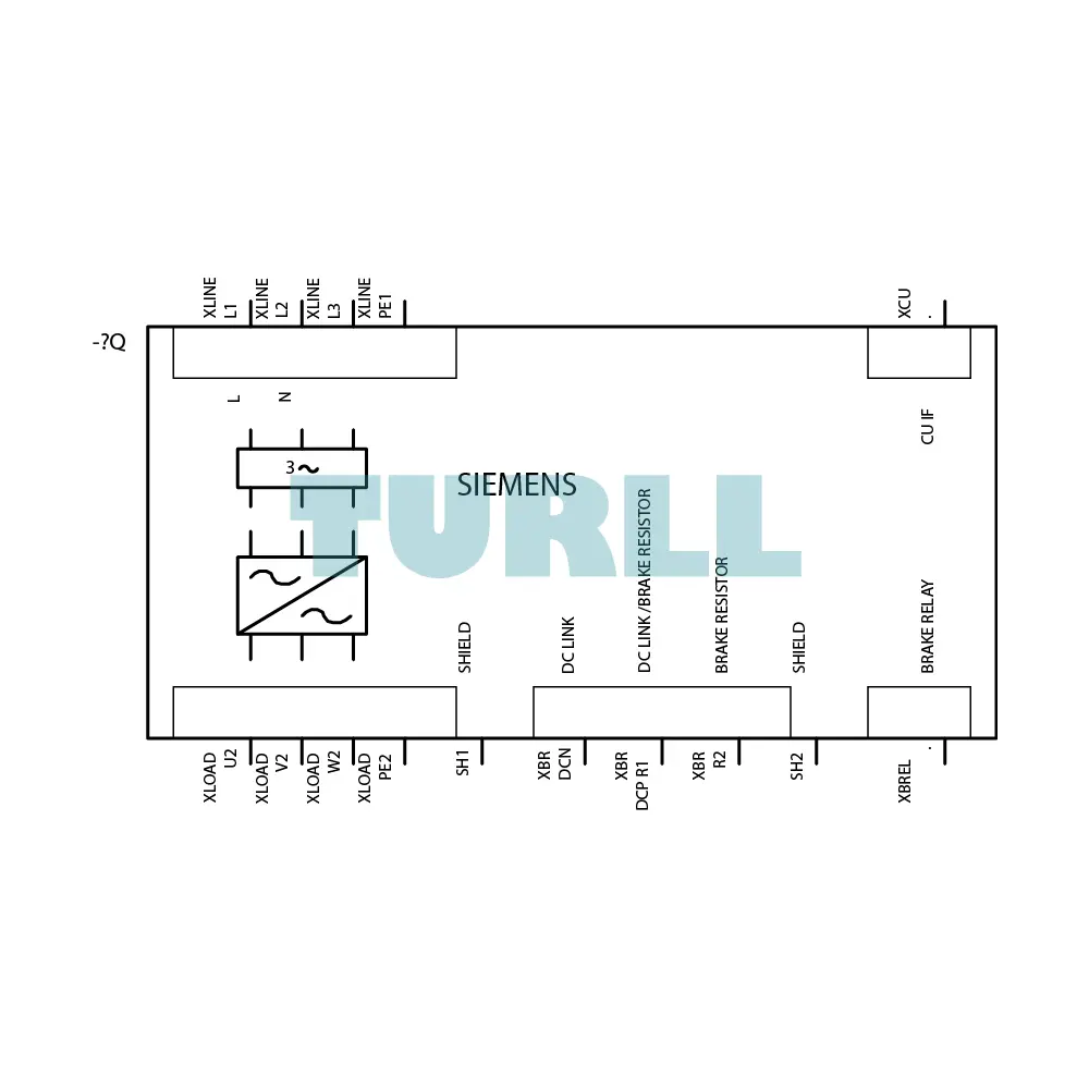 Siemens 6SL3210-1PB21-0AL0 SINAMICS PM240-2 Power Module, 2.2kW, IP20