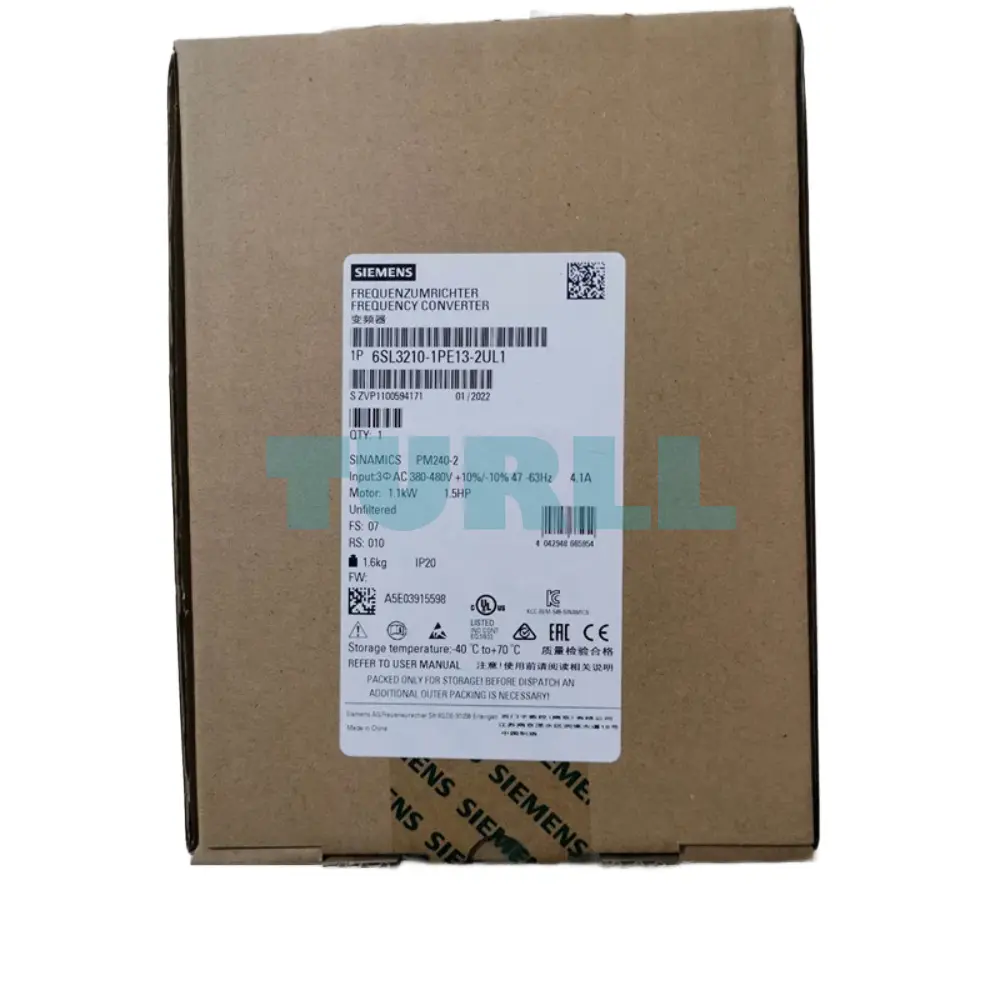 Siemens 6SL3210-1PE13-2UL1 SINAMICS PM240-2 Power Module 0.75kW - 1.1kW