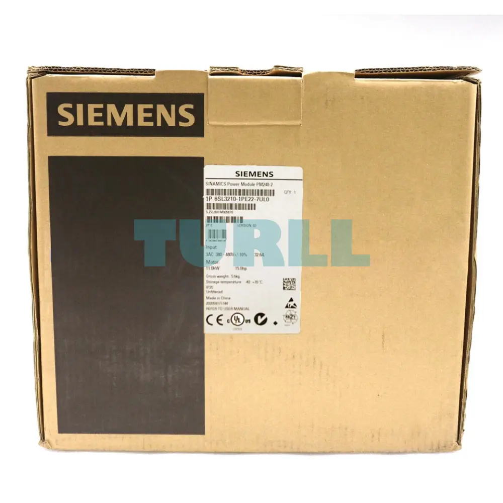Siemens 6SL3210-1PE22-7UL0 SINAMICS Power Module PM240-2, 11kW / 7.5kW, 3AC 380-480V