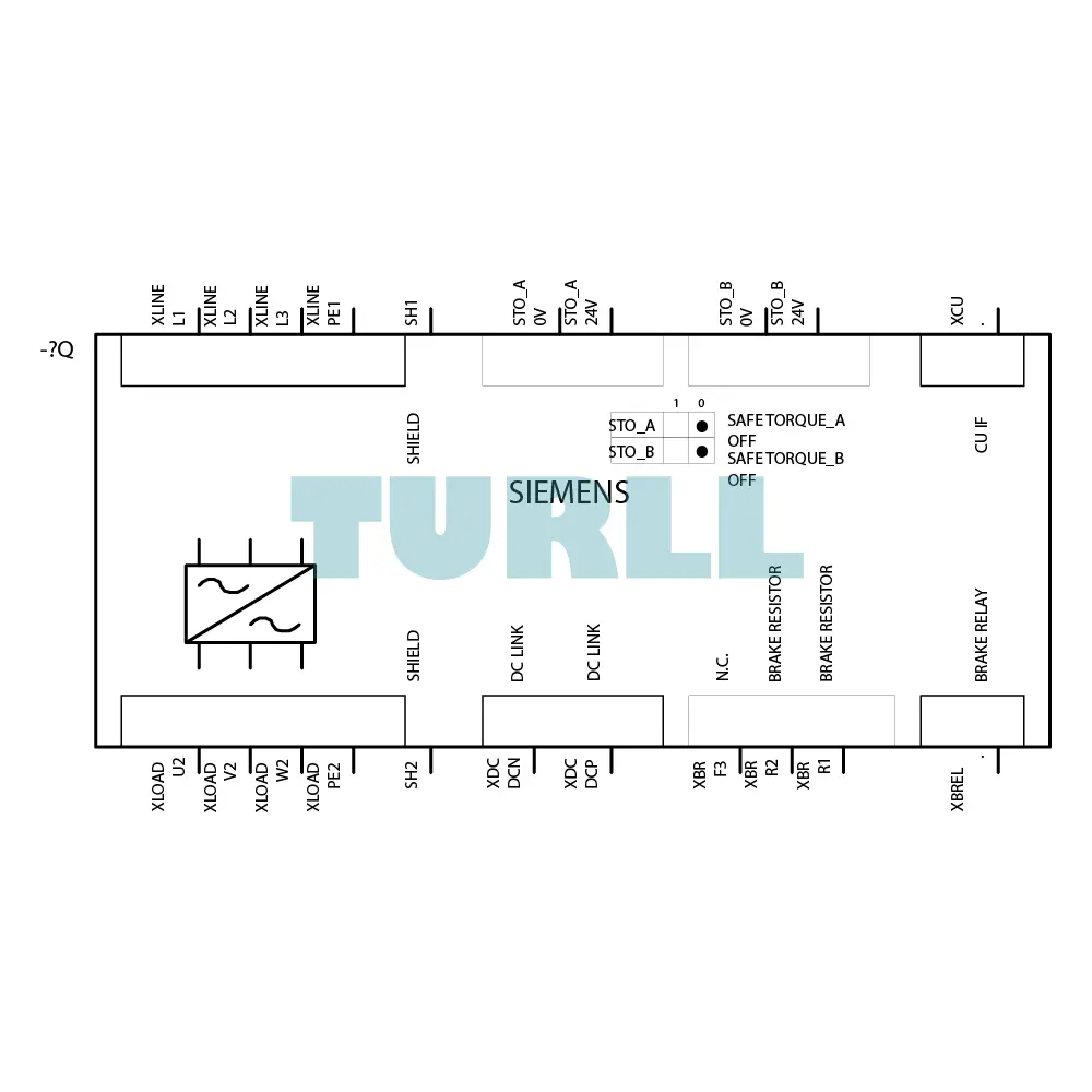 Siemens 6SL3210-1PE27-5UL0 SINAMICS G120 Power Module PM240-2, 30kW - 37kW