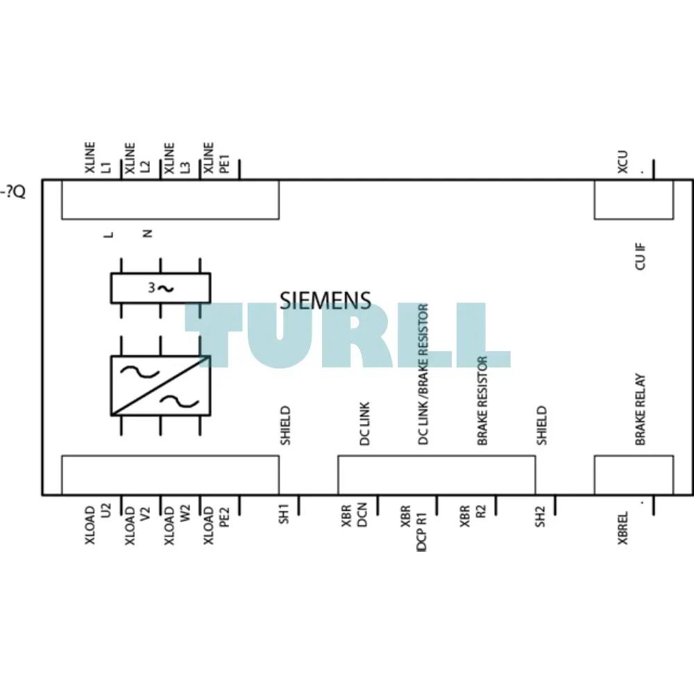 Siemens 6SL3211-1PB21-0AL0 SINAMICS PM240-2 Power Module, 1.5kW - 2.2kW, IP20