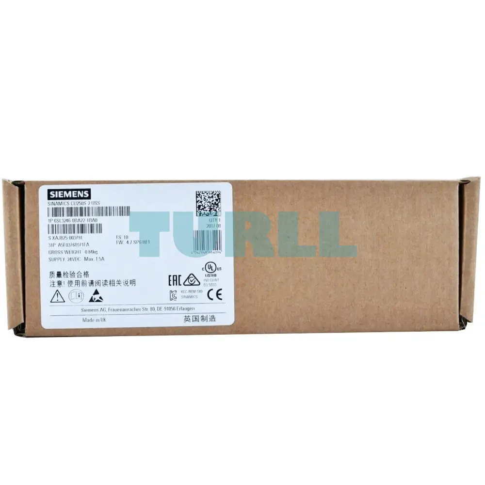 Siemens 6SL3246-0BA22-1BA0 SINAMICS G120, Control Unit CU250S-2, RS485/Modbus RTU