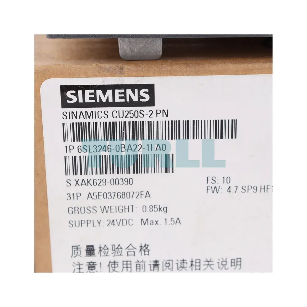 Siemens 6SL3246-0BA22-1FA0 SINAMICS G120 CU250S-2 PN Control Unit Original Brand New - Image 3