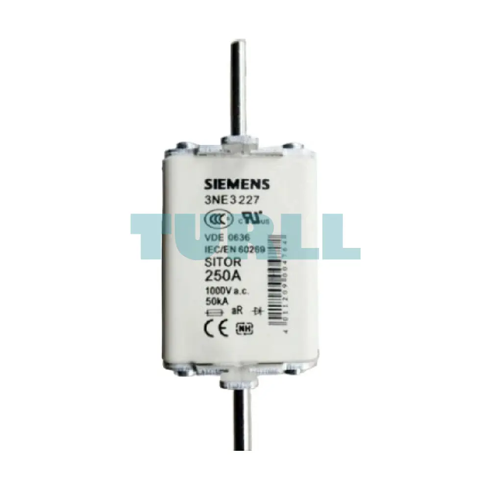 Siemens 3NE3227 SITOR Fuse Link NH1, 250A, 1000V AC with Front Indicator
