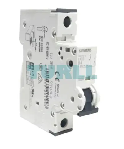 Siemens 5SY4104-8 Miniature Circuit Breaker 1-Pole, 4A, Type D, 10kA