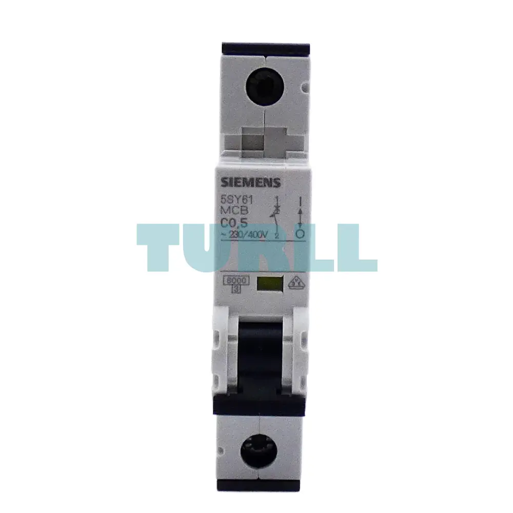 Siemens 5SY6105-7 Miniature Circuit Breaker 0.5A, 1-Pole, C Curve, 6kA, 230/400V