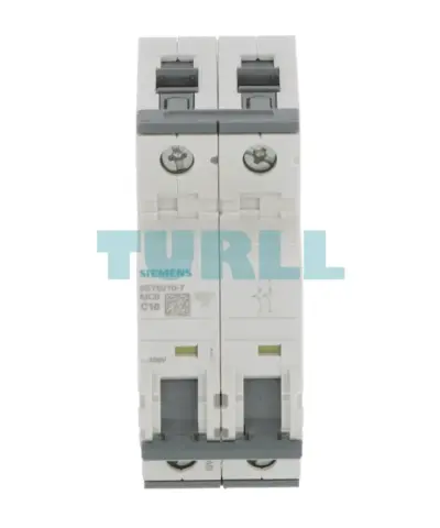 Siemens 5SY6210-7 Miniature Circuit Breaker 2-Pole, 10A, Type C, 6kA, 400V