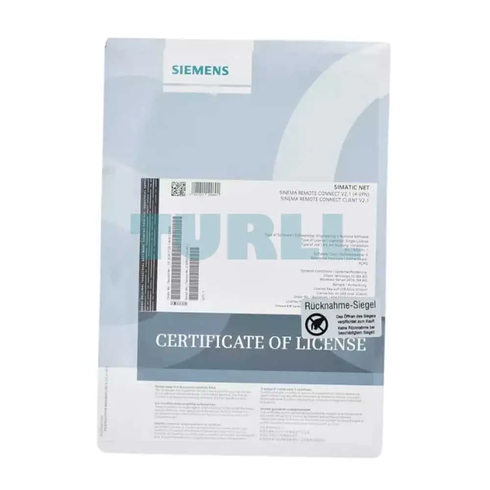6GK1720-1AH01-0BV0 Siemens SINEMA Remote Connect Virtual Appliance original brand new