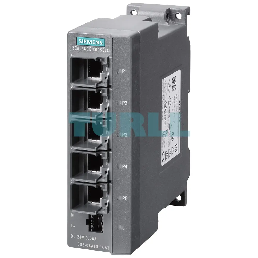 6GK5005-0BA10-1CA3 SIEMENS SCALANCE X005EEC unmanaged Industrial Ethernet Switch