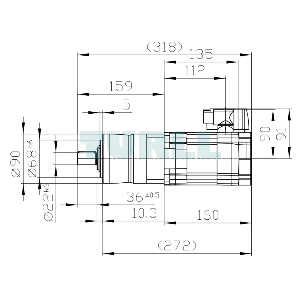 1FK7042-2AF71-1PG0-ZV42 SIEMENS SIMOTICS S-1FK7 synchronous motor
