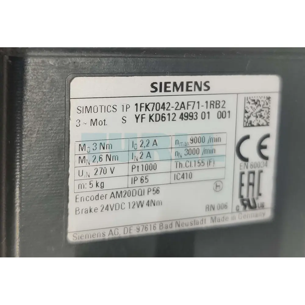 1FK7042-2AF71-1RB2 SIEMENS Exclusive SIMOTICS S-1FK7 Synchronous Motor Original Brand New 2 1FK7042-2AF71-1RB2 SIEMENS SIMOTICS S-1FK7 Synchronous Motor