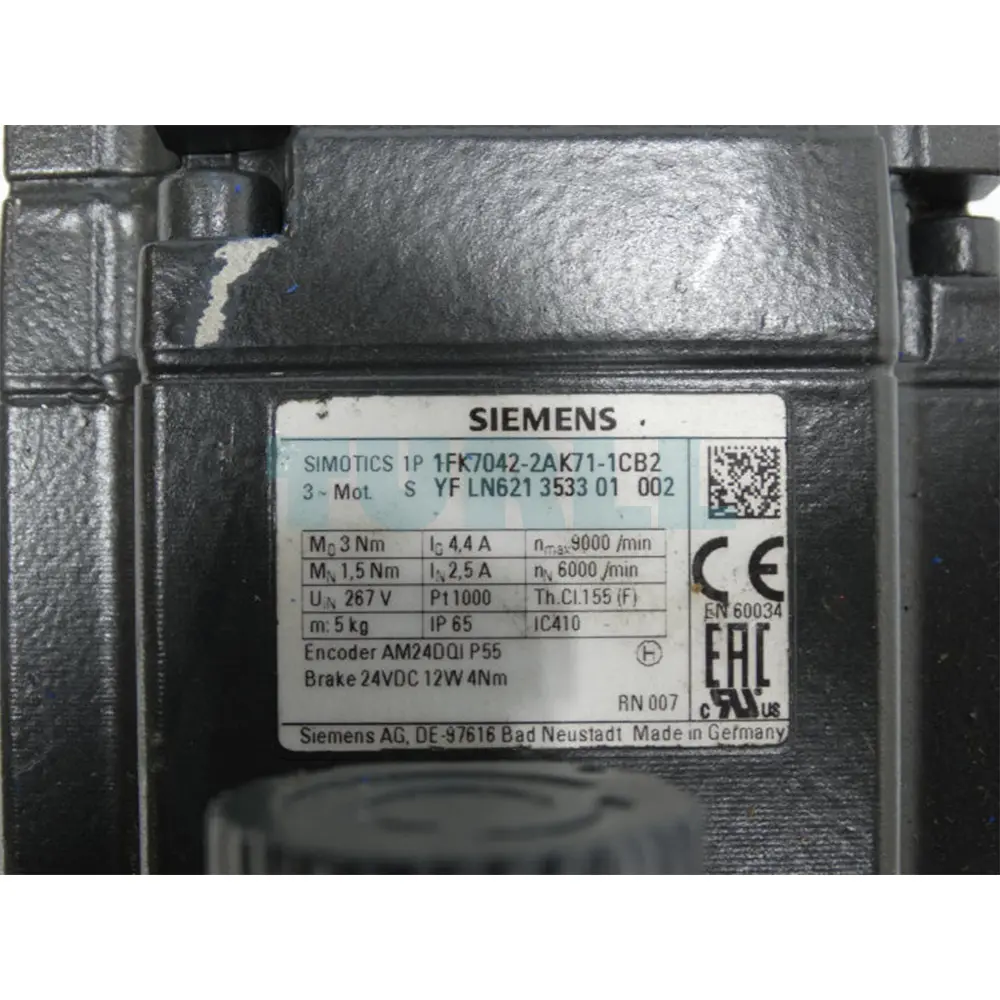 1FK7042-2AK71-1CB2 SIEMENS Exclusive SIMOTICS S Synchronous Motor Original Brand New 3 1FK7042-2AK71-1CB2 SIEMENS SIMOTICS S synchronous motor exclusive original brand new