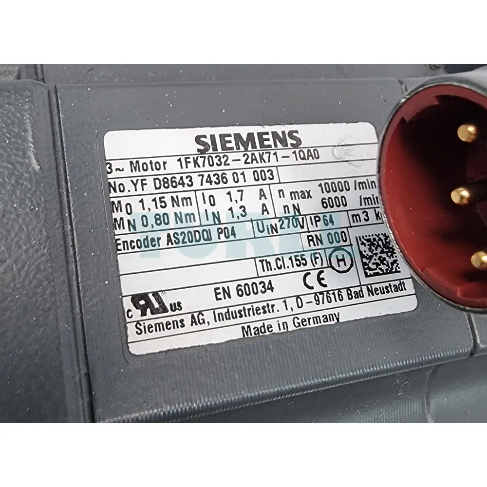 1FK7042-2AK71-1QA0 SIEMENS SIMOTICS S Synchronous Motor