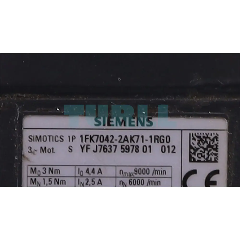 1FK7042-2AK71-1RG0 SIEMENS SIMOTICS S Synchronous Motor
