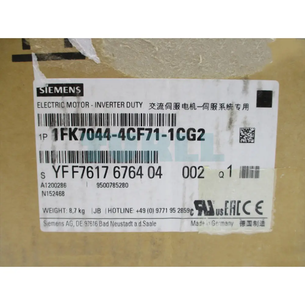 1FK7044-4CF71-1CG2 SIEMENS SIMOTICS S synchronous motor