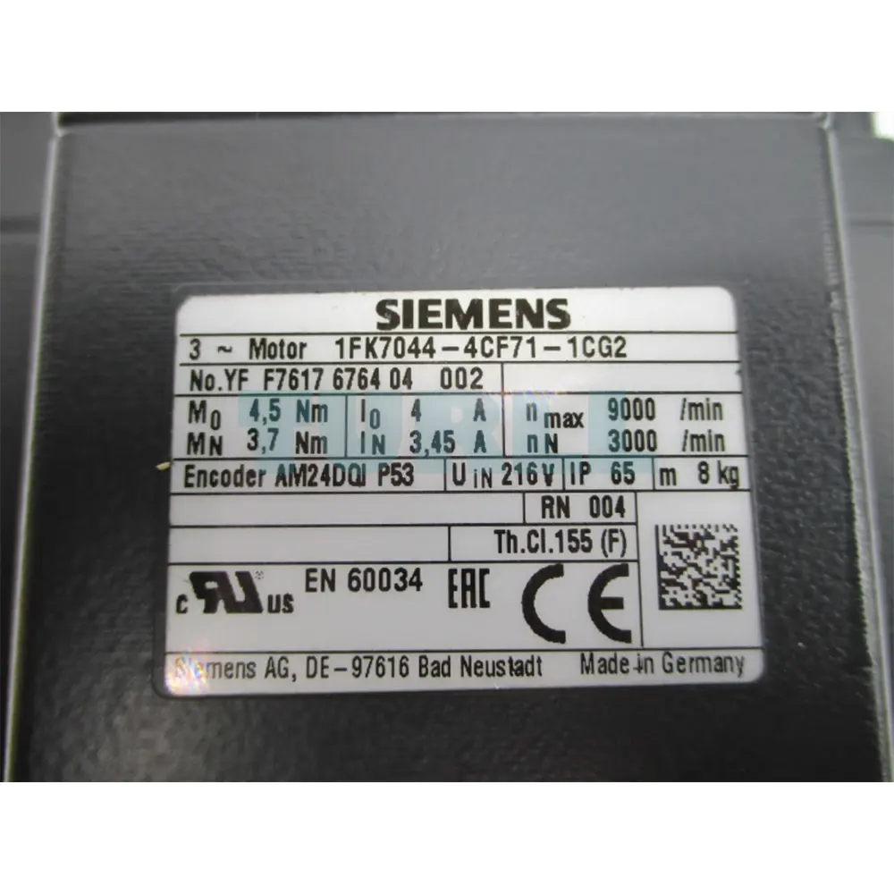 1FK7044-4CF71-1CG2 SIEMENS SIMOTICS S synchronous motor