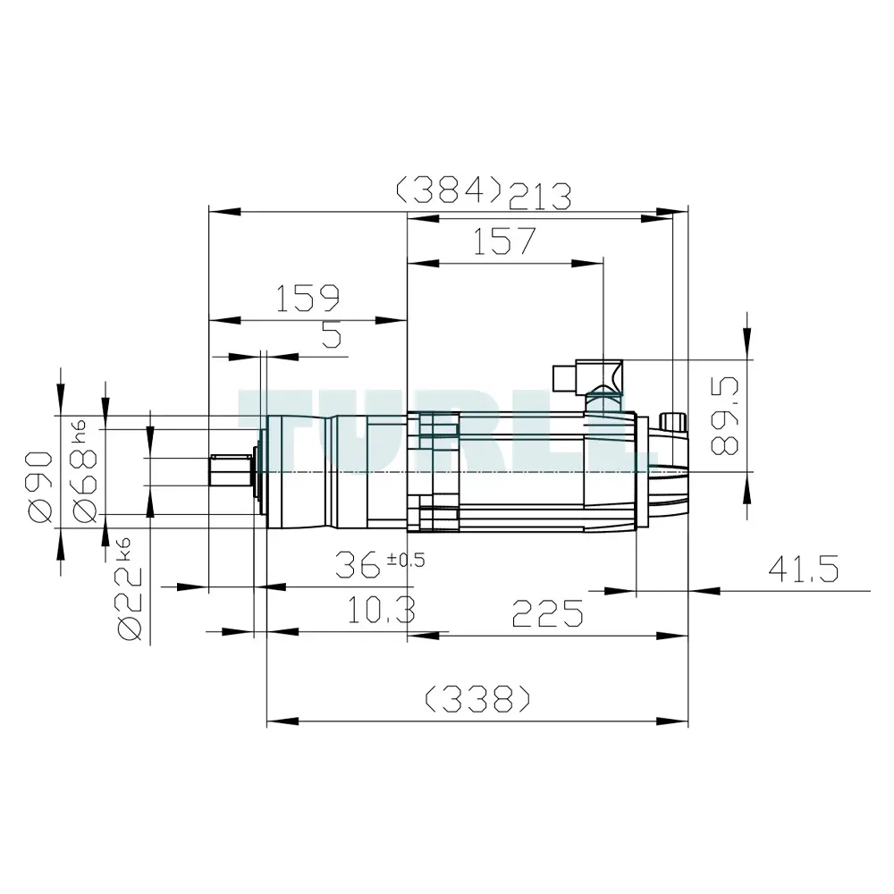 1FK7044-4CF71-1RG0-ZV40 SIEMENS SIMOTICS S synchronous servo motor