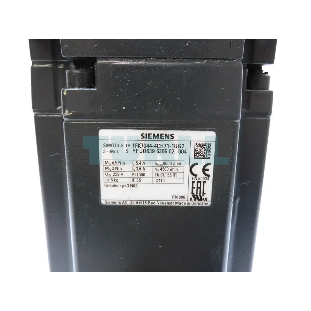 1FK7044-4CH71-1UG2 SIEMENS SIMOTICS S synchronous motor