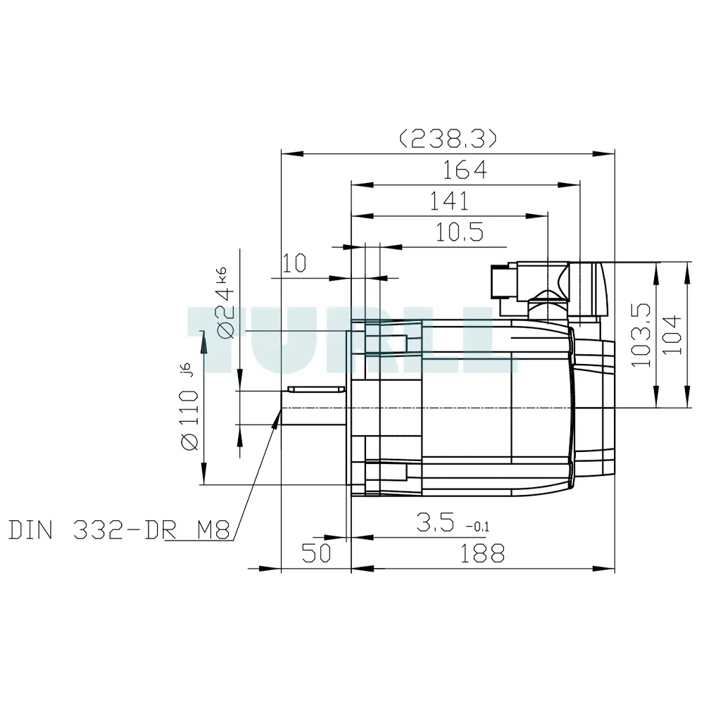 1FK7061-4CH71-1UA0 SIEMENS SIMOTICS S motor
