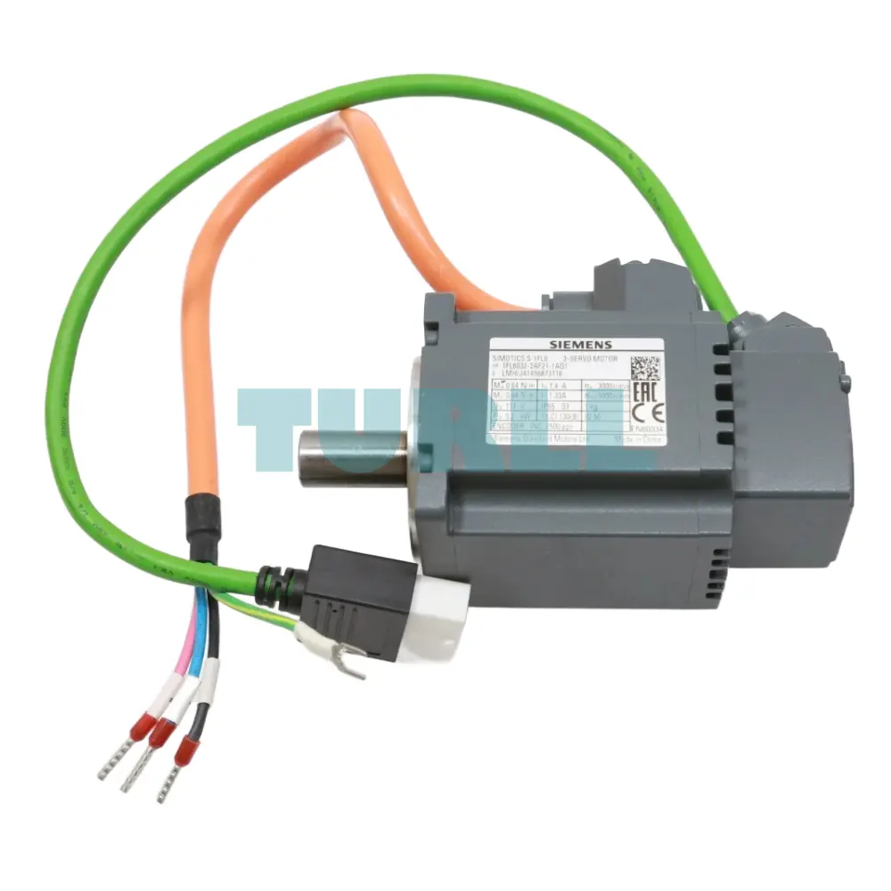 Siemens 1FL6032-2AF21-1AG1 SIMOTICS S-1FL6 Servo Motor, 0.2 kW, 3000 RPM, IP65 Original Brand New 5 Siemens 1FL6032-2AF21-1AG1 SIMOTICS S-1FL6 Servo Motor, 0.2 kW, 3000 RPM, IP65