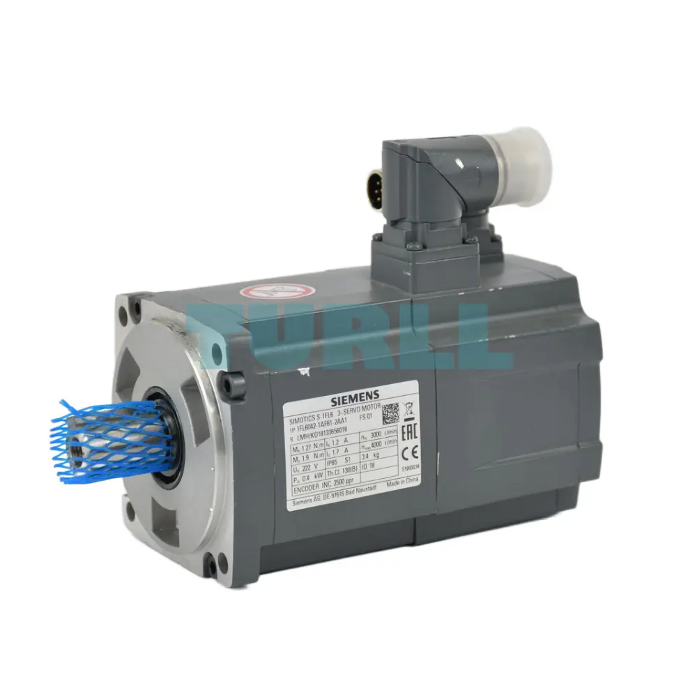 Siemens 1FL6042-1AF61-2AA1 SIMOTICS S-1FL6 Servo Motor 0.4 kW, 3000 RPM, IP65, 400V Original Brand New 1 Siemens 1FL6042-1AF61-2AA1 SIMOTICS S-1FL6 Servo Motor 0.4 kW, 3000 RPM, IP65, 400V