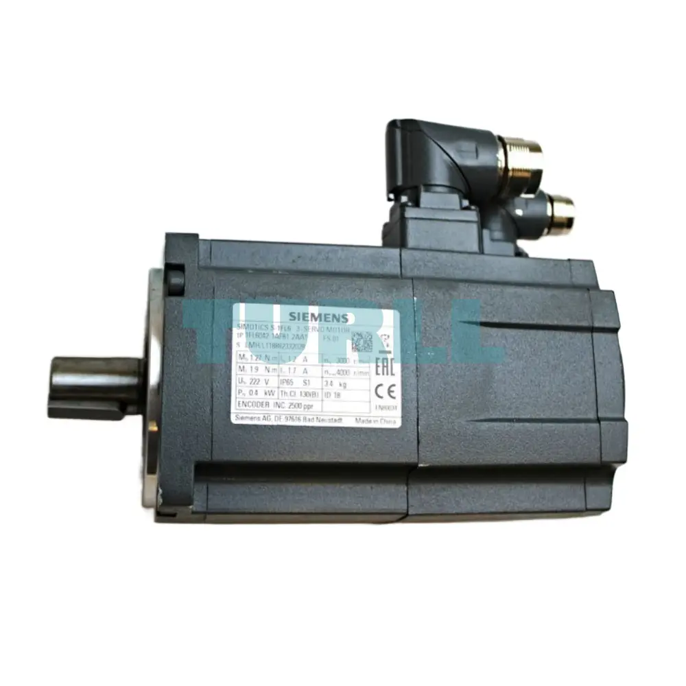 Siemens 1FL6042-1AF61-2AA1 SIMOTICS S-1FL6 Servo Motor 0.4 kW, 3000 RPM, IP65, 400V Original Brand New 2 Siemens 1FL6042-1AF61-2AA1 SIMOTICS S-1FL6 Servo Motor 0.4 kW, 3000 RPM, IP65, 400V