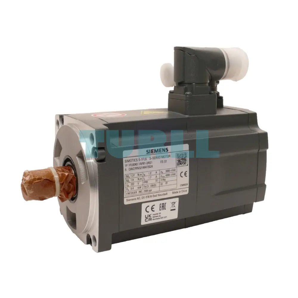 Siemens 1FL6042-1AF61-2AG1 SIMOTICS S-1FL6 Servo Motor 0.4 kW, 400V, 3000 RPM, IP65 Original Brand New 5 Siemens 1FL6042-1AF61-2AG1 SIMOTICS S-1FL6 Servo Motor 0.4 kW, 400V, 3000 RPM, IP65