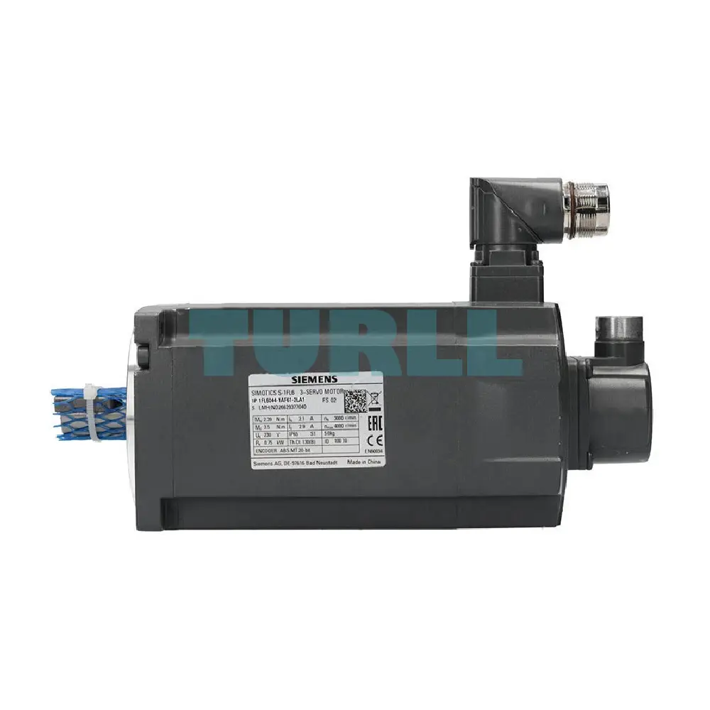 Siemens 1FL6044-1AF61-2LA1 SIMOTICS S-1FL6 High Inertia Servo Motor 0.75kW, 3000rpm Original Brand New 6 Siemens 1FL6044-1AF61-2LA1 SIMOTICS S-1FL6 High Inertia Servo Motor 0.75kW, 3000rpm