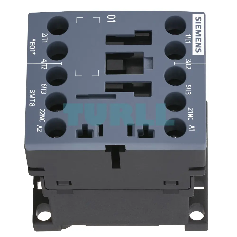 3MT8006-1AG02 Siemens Contactor AC-3 6A/2.2kW 400V size S00 Original Brand New 4 3MT8006-1AG02 Siemens Contactor AC-3 6A/2.2kW 400V size S00
