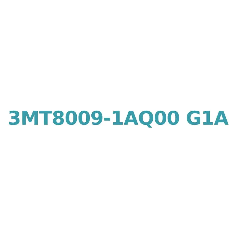 Siemens 3MT8009-1AQ00 G1A Contactor: 9A/4kW AC-3, 400V, AC 380V Coil, S00 Original Brand New 1 Siemens 3MT8009-1AQ00 G1A Contactor: 9A/4kW AC-3, 400V, AC 380V Coil, S00