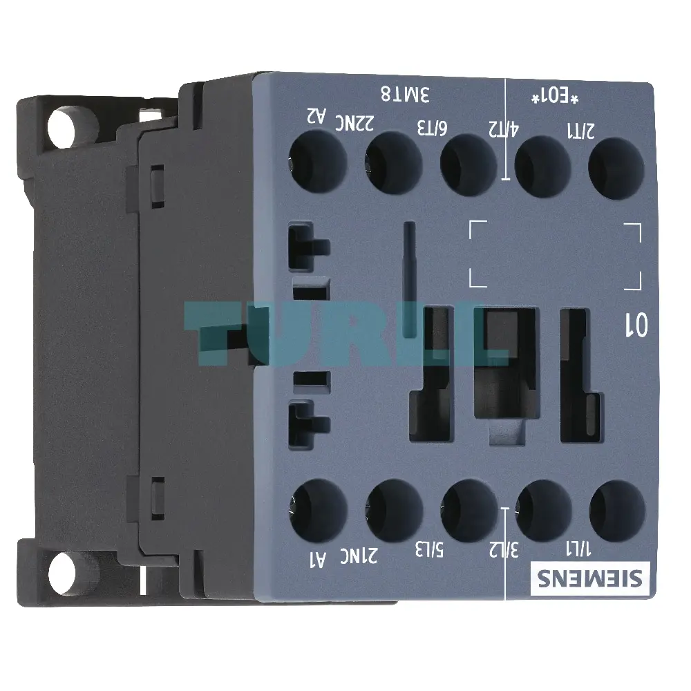 Siemens 3MT8012-1AQ02 Power Contactor 12A, 5.5kW, 380V, 380V AC Coil, S00 Size Original Brand New 3 Siemens 3MT8012-1AQ02 Power Contactor, 12A 5.5kW 380V, 380V AC Coil, Size S00, 1 NC Auxiliary Contact