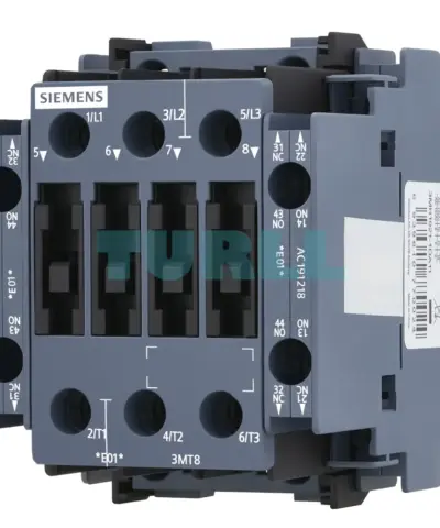 3MT8018-1AG04 Siemens Contactor AC-3 18A/7.5kW 400V Size S0