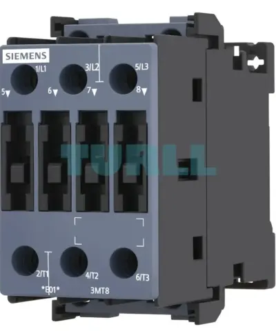 Siemens 3MT8018-1AV00 Contactor 18A/7.5kW, 400V AC Coil, 50Hz, S0 Screw Terminal