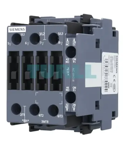 3MT8025-1AB03 Siemens Contactor AC-3 25A/11kW 400V Size S0