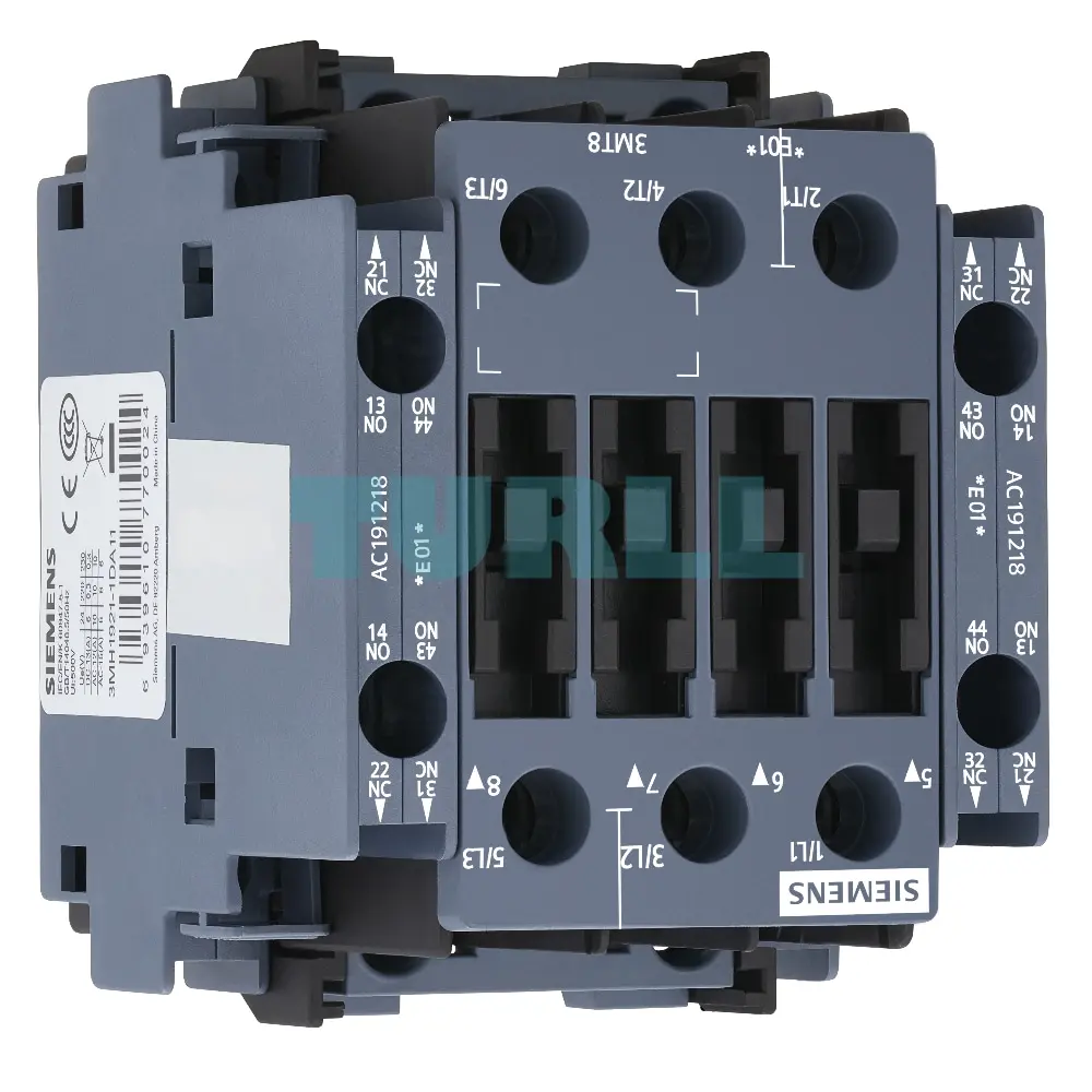 3MT8025-1AH04 Siemens Contactor AC-3 25A/11kW 400V Size S0 Original Brand New 3 3MT8025-1AH04 Siemens Contactor AC-3 25A/11kW 400V Size S0