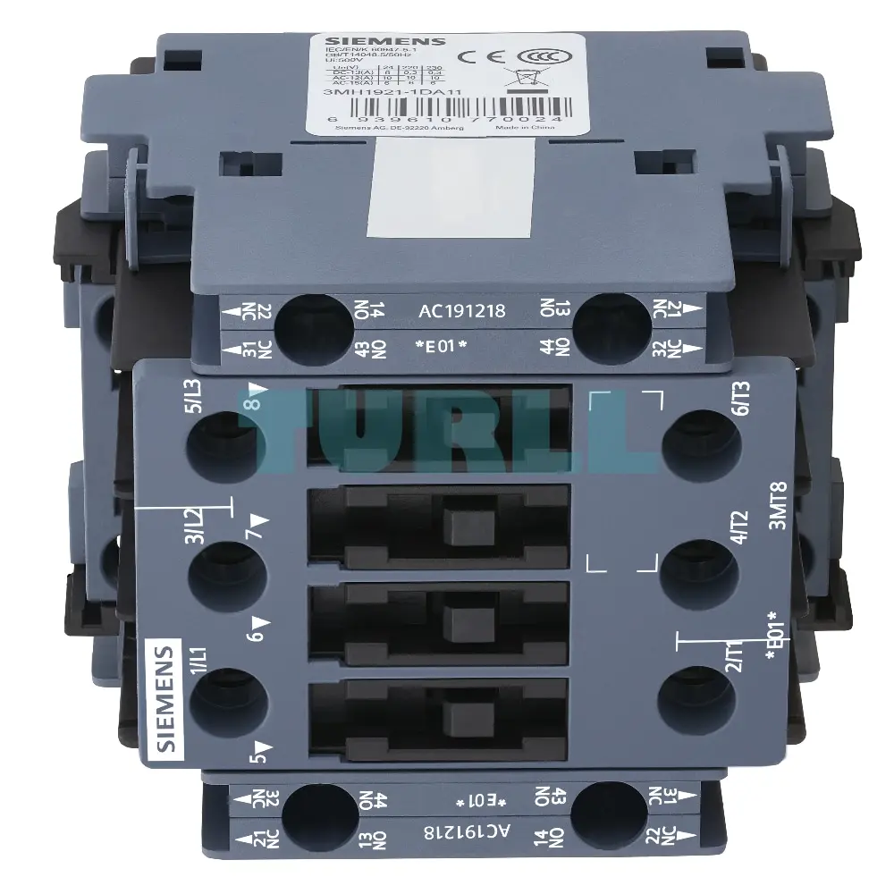 3MT8025-1AH04 Siemens Contactor AC-3 25A/11kW 400V Size S0 Original Brand New 2 3MT8025-1AH04 Siemens Contactor AC-3 25A/11kW 400V Size S0