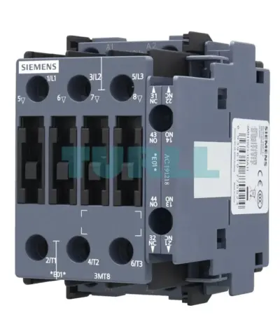Siemens 3MT8032-1AC23 Contactor AC-3, 32A/15kW, 400V, 1NO1NC, AC 24V, 50/60Hz, size S0