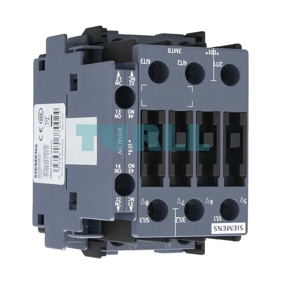 Siemens 3MT8032-1AC23 Contactor AC-3, 32A/15kW, 400V, 1NO1NC, AC 24V, 50/60Hz, size S0 Original Brand New 3 Siemens 3MT8032-1AC23 Contactor AC-3, 32A/15kW, 400V, 1NO1NC, AC 24V, 50/60Hz, size S0