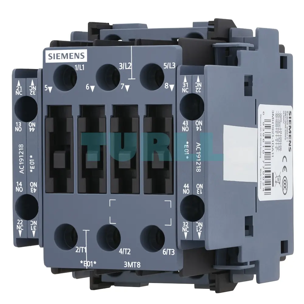 3MT8032-1AH24 Siemens Contactor AC-3 32A/15kW 400V size S0 Original Brand New 1 3MT8032-1AH24 Siemens Contactor AC-3 32A/15kW 400V size S0