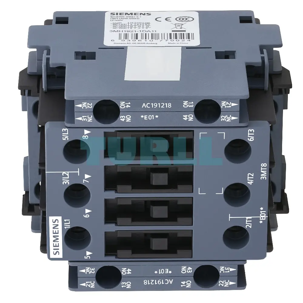 Siemens 3MT8032-1AV04 Contactor AC-3, 32A/15kW, 400V, 2NO2NC, AC 400V, 50Hz, size S0 Original Brand New 2 Siemens 3MT8032-1AV04 Contactor AC-3, 32A/15kW, 400V, 2NO2NC, AC 400V, 50Hz, size S0