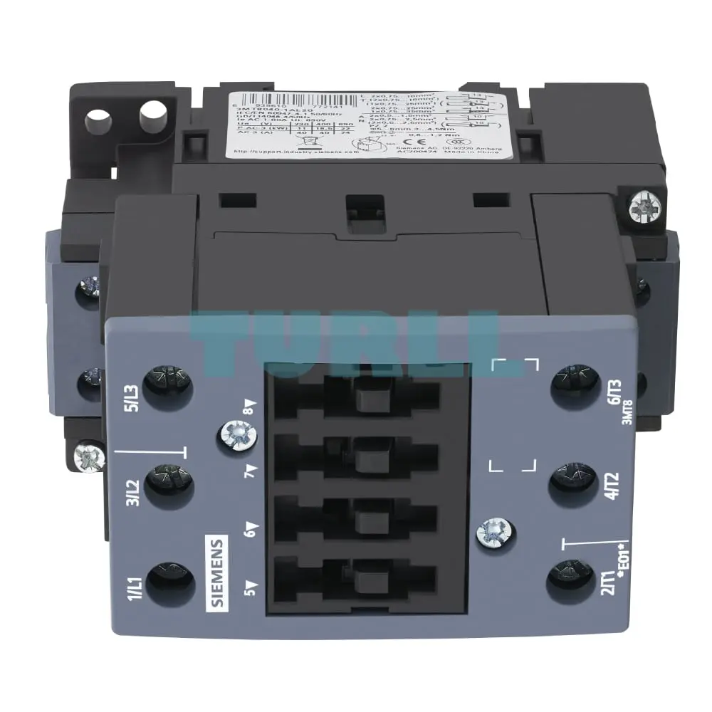3MT8040-1AB00 Siemens Contactor AC-3 40A/18.5kW 400V Size S2 Original Brand New 2 3MT8040-1AB00 Siemens Contactor AC-3 40A/18.5kW 400V Size S2